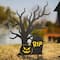 Glitzhome® 2ft. Halloween Metal Silhouette Haunted House and Ghost Tree Yard Stake Set